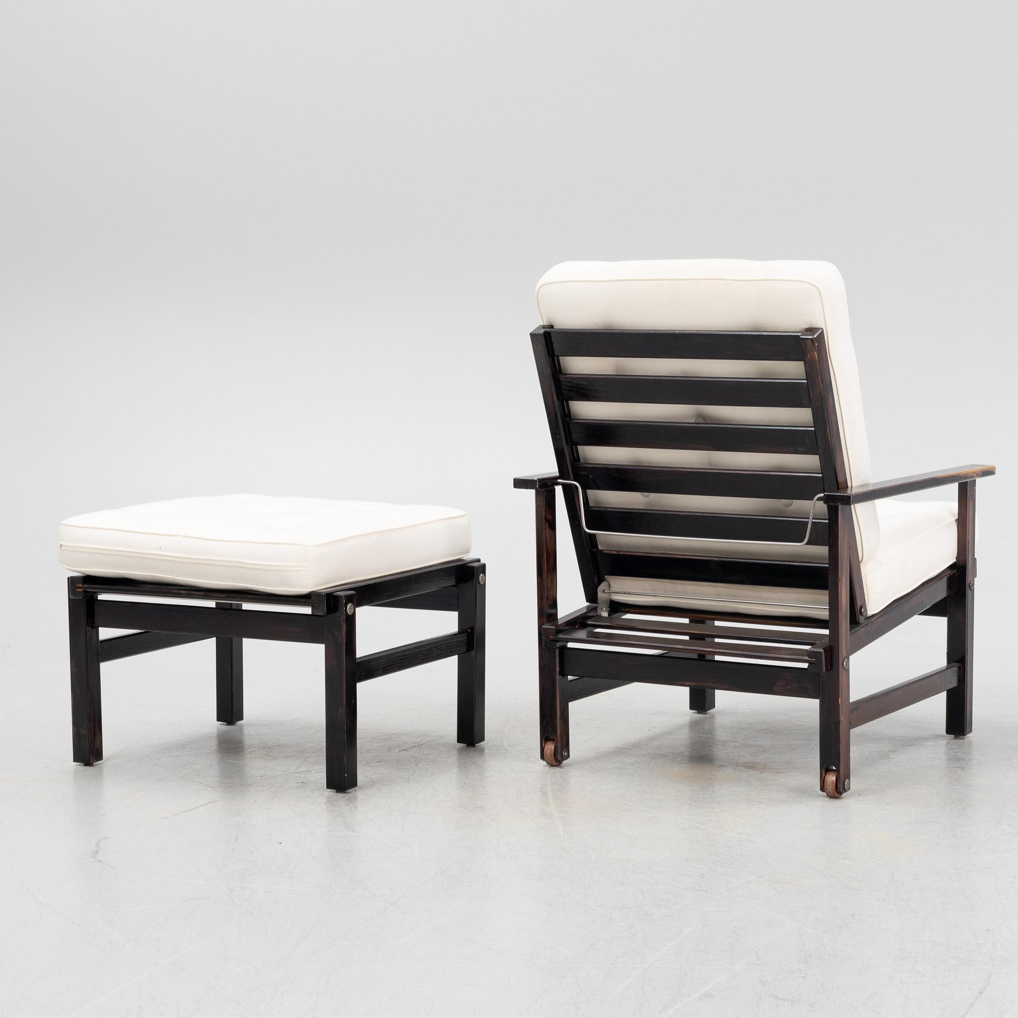 Elsa Stackelberg, a five-piece garden furniture suite, Fri Form, second half of the 20th Century.