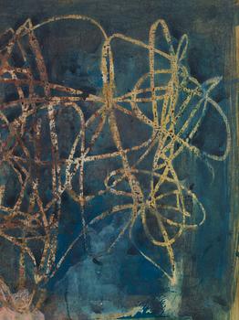 CO Hultén, mixed media on paper, signed and executed in the 1940s.