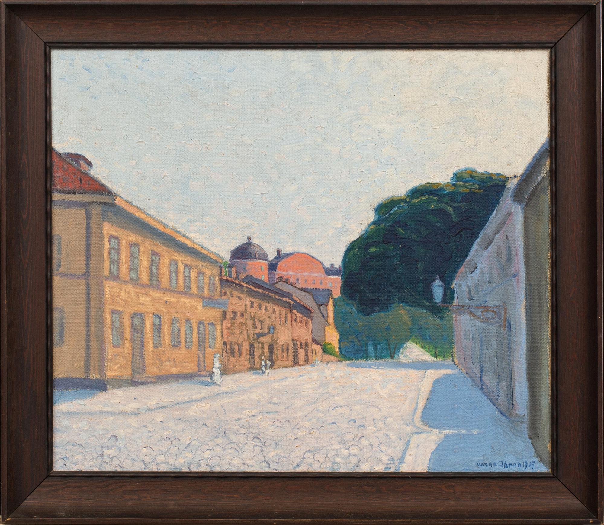 MANNE IHRAN, oil on canvas signed and dated 1915.