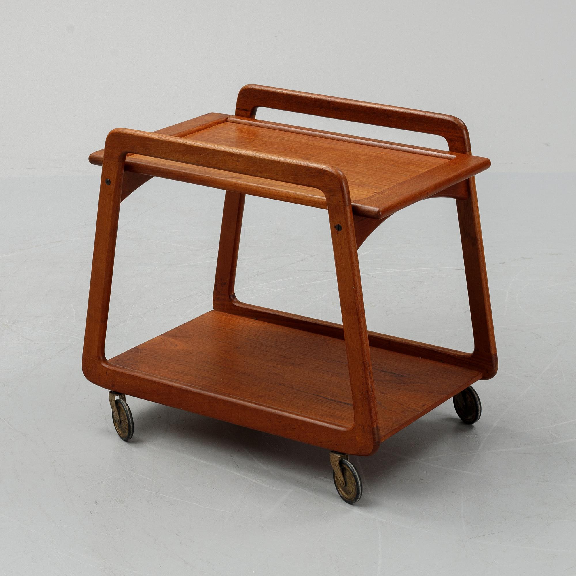A teak drinks trolley, Sika Möbler, Denmark, 1950's/60's.