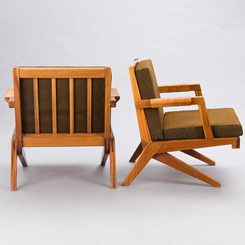 OLAVI HÄNNINEN,  soffgrupp, 3 delar, "Bumerang", tillverkare HMN Huonekalu Mikko Nupponen, Lahtis, 1960-tal.