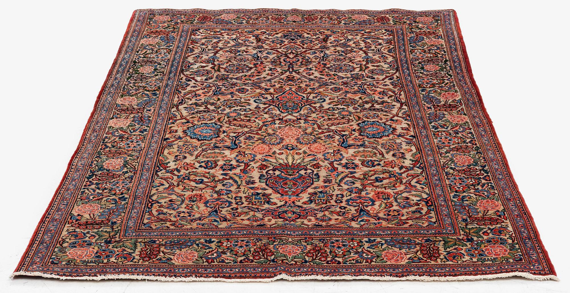 Matta, semiantik Keshan, centrala Persien, ca 205 x 135 cm.