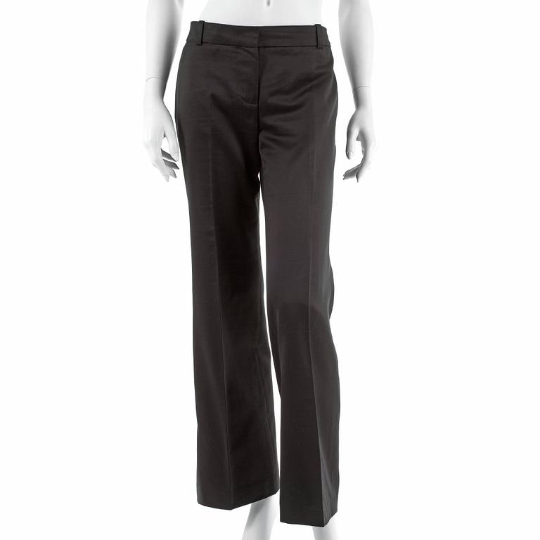 CHLOÉ, a pair of black cotton trousers, french size 40.