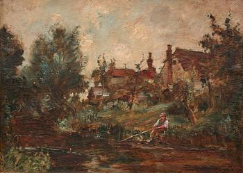 JAMES HERBERT SNELL, olja på pannå, signerad.