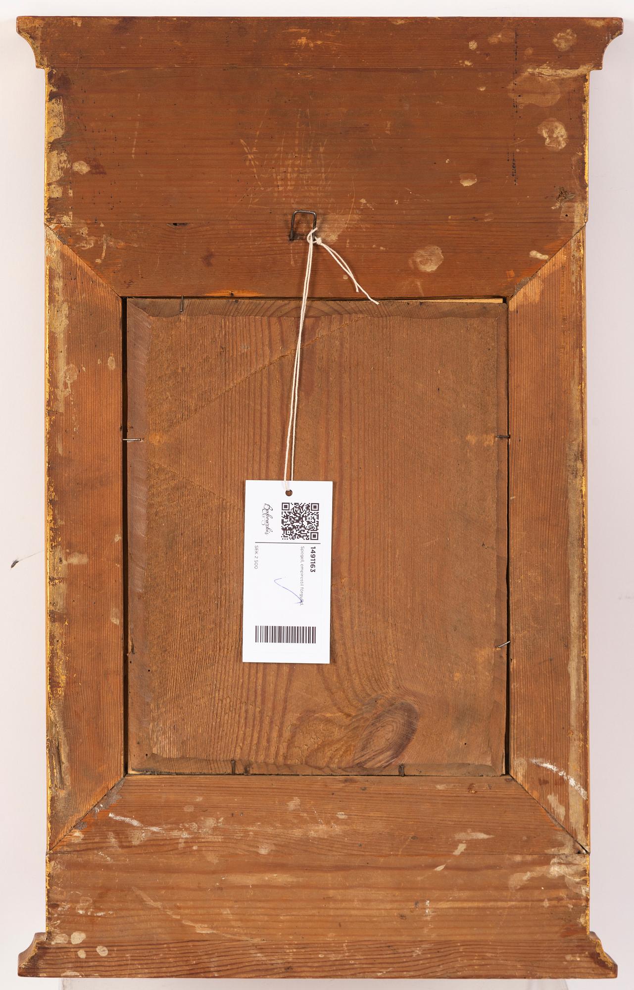 Spegel, empirestil, omkring år 1900.