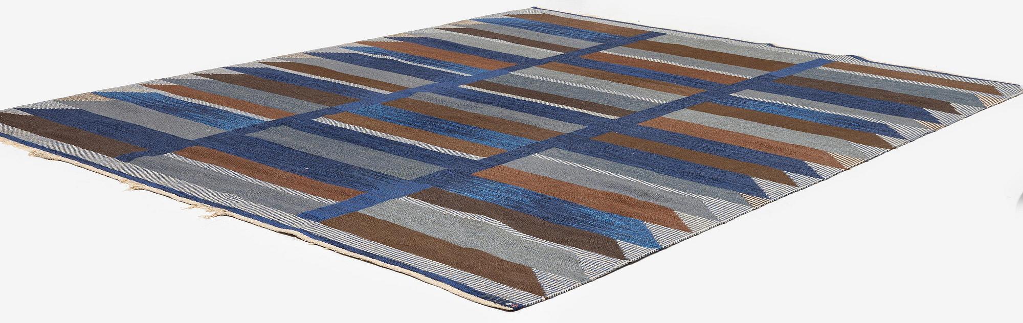 Margareta Grandin-Nettles, a flat weave carpet, c. 302 x 246 cm, signed GLH MG.