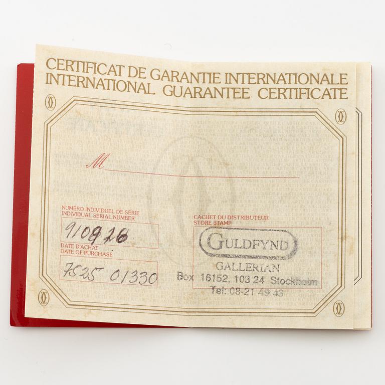 Cartier, Santos de Cartier "Pendulette", table clock, approx. 67 x 85 x 28 mm.