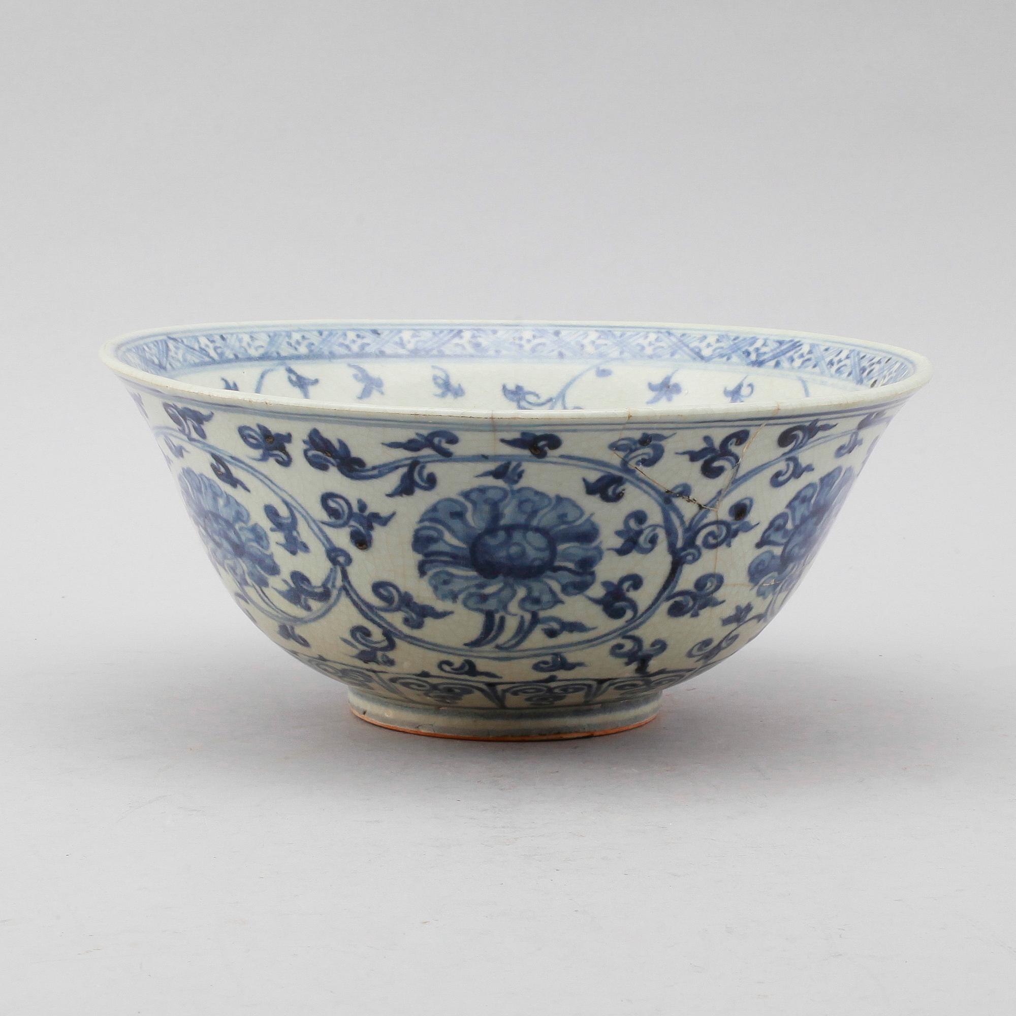 SKÅL, porslin, Kina, Ming Xuande 1400-tal.