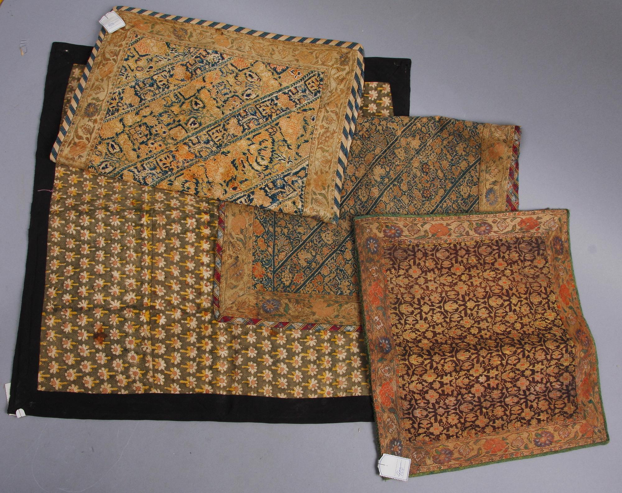 PARTI TEXTILER, ca 19 delar, 1700/1800/1900-tal.