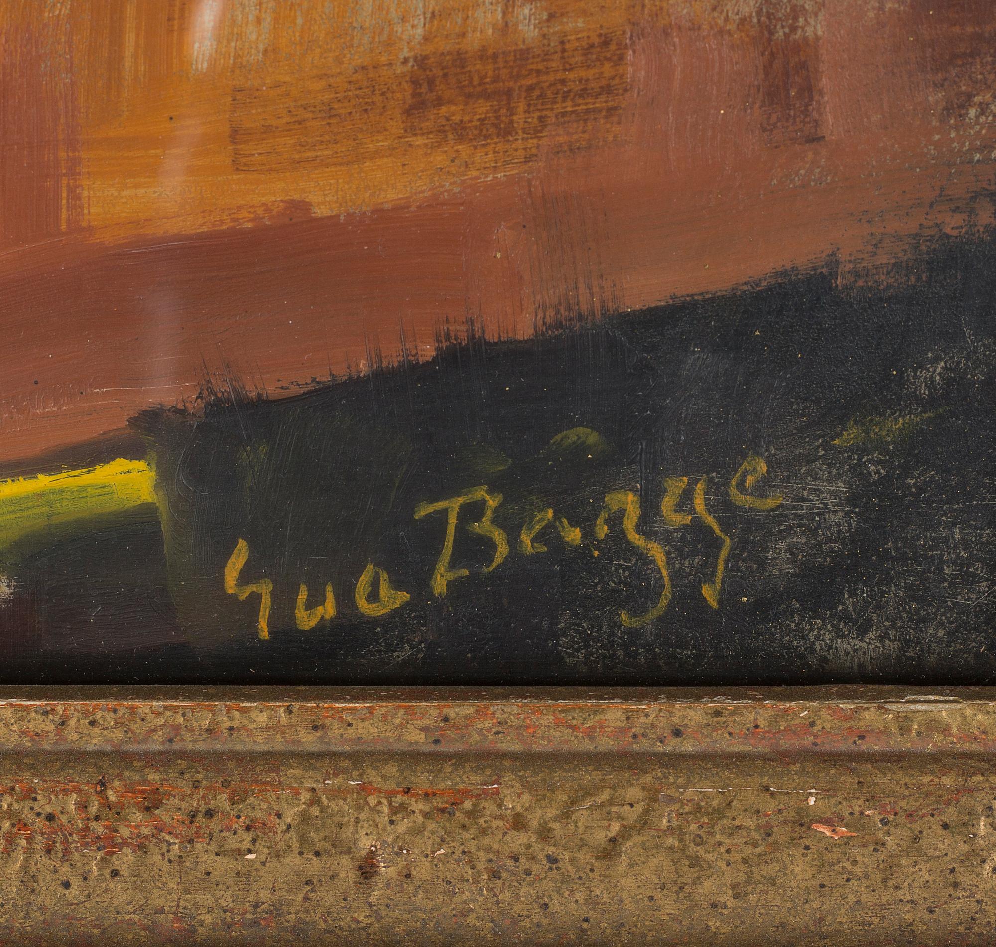 EVA BAGGE, oil on panel, signed.
