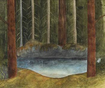 Per Julius. Forest tarn.