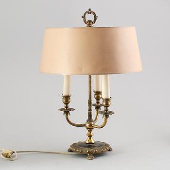 BORDSLAMPA, mässing, 1900-talets mitt.