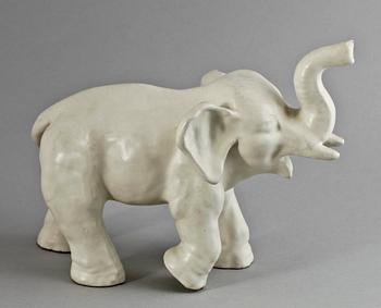 FIGURIN, lergods, Vicke Lindstrand, Upsala-Ekeby. 1900-talets mitt.