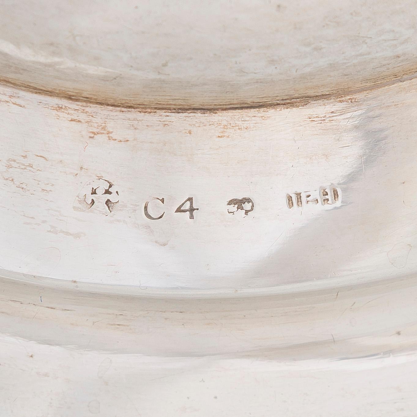 A Swedish parcel-gilt sauceboat, Johan Petter Hedman, Norrköping 1833.