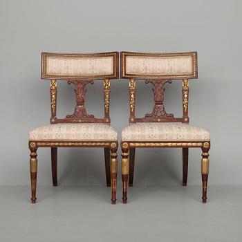 STOLAR, ett par, sengustaviansk stil, sekelskiftet 1800/1900.