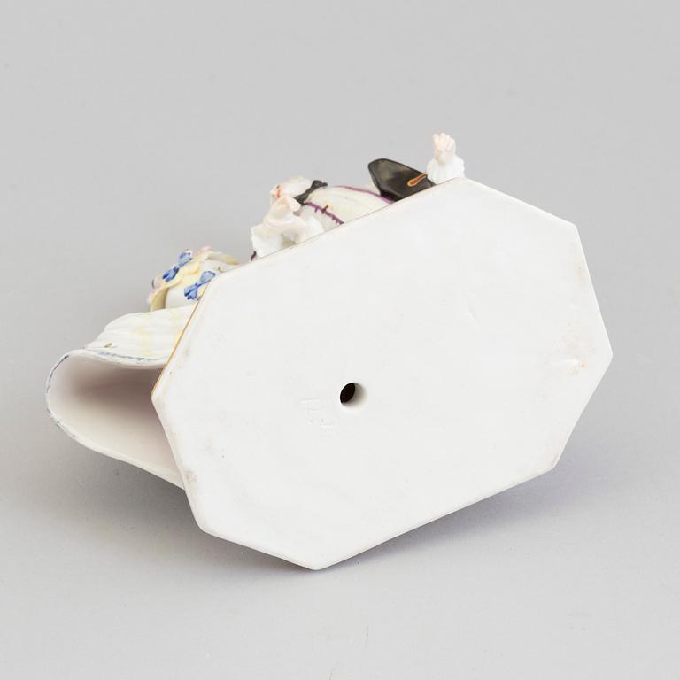 FIGURIN, porslin. Nymphenburg, Tyskland, 1900-tal.