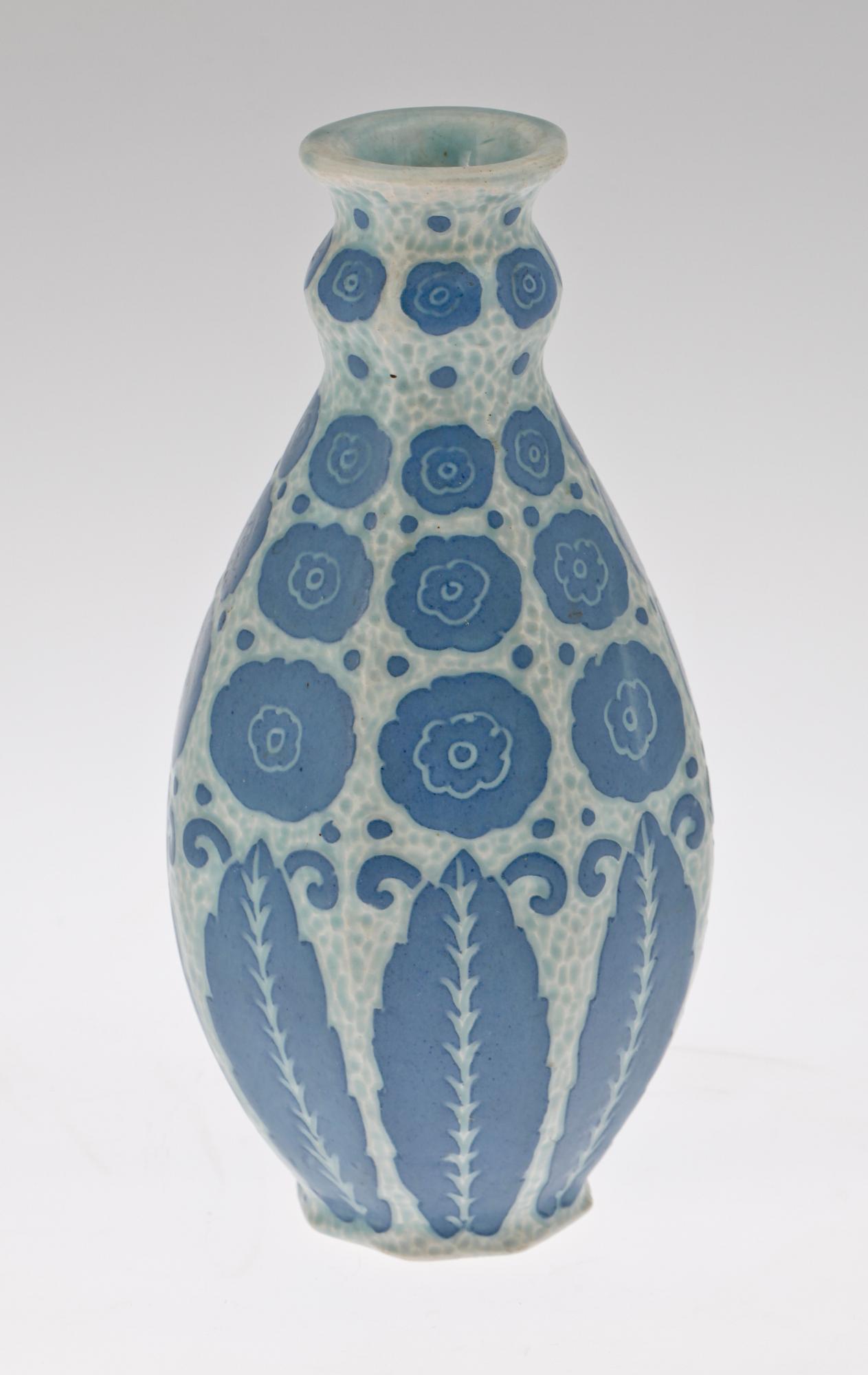 VAS, keramik, "Sgrafitto", Josef Ekberg, Gustafsberg, sign o 1918.