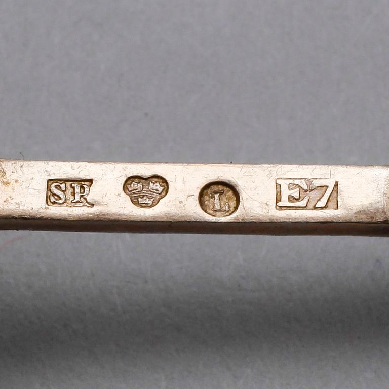 BESTICK, 13 delar, silver, olika modeller, 1900-tal. Vikt ca 220 gram.