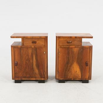 Sängbord ett par Art Deco 1900-talets första hälft.