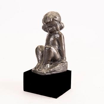 Carl Einar Borgström, skulptur, patinerad brons, stämpelsignerad.