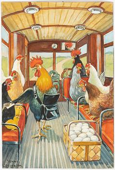 Jenny Nyström, The Rooster Conductor.