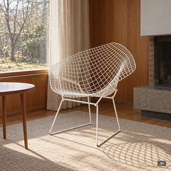 Harry Bertoia, a 'Diamond Chair'.