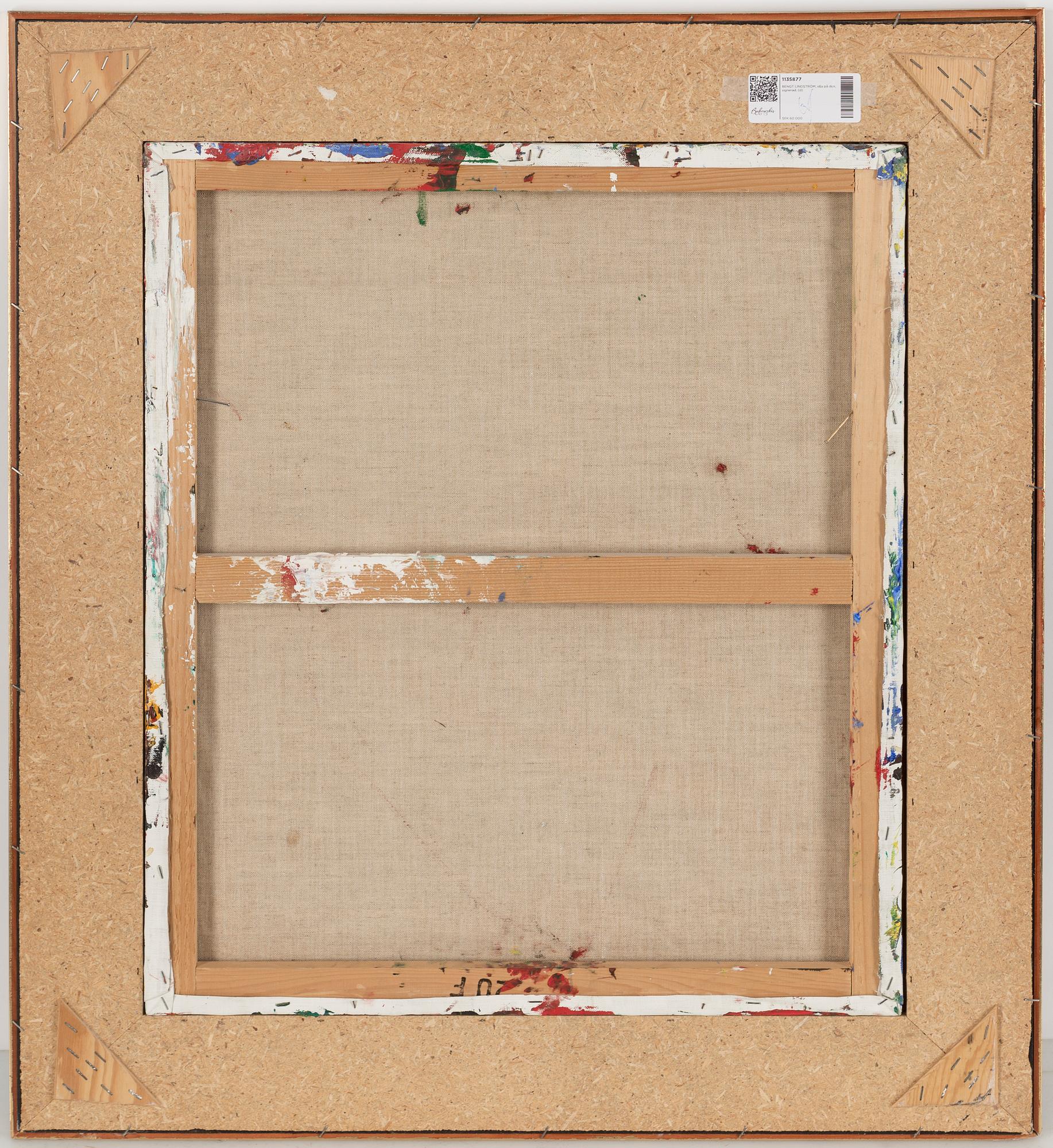 BENGT LINDSTRÖM, olja på duk, signerad.