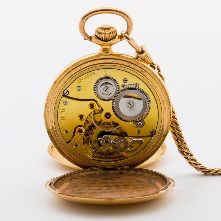 ZENITH, pocketwatch, hunting case, 51 mm,