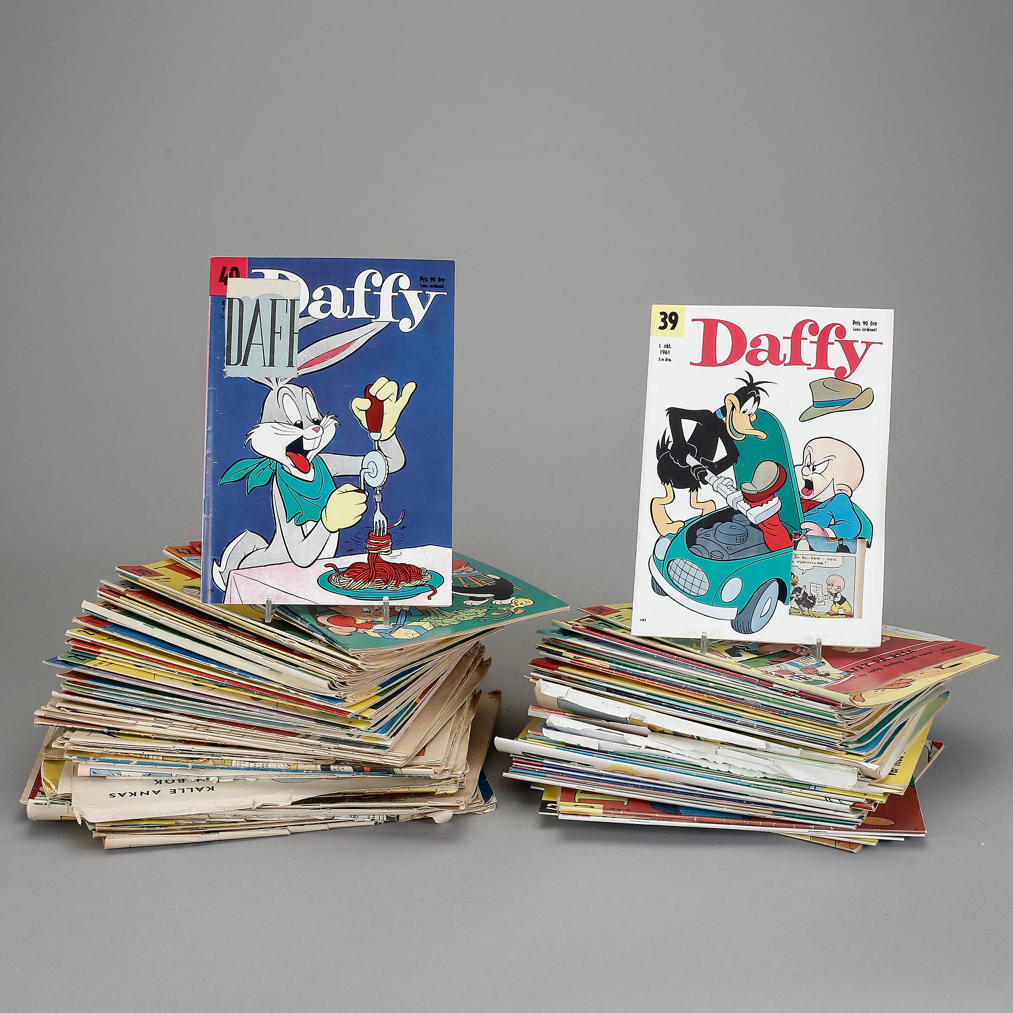 SERIETIDNINGAR, 87 +39 st varav 89 st Daffy 1960 och 1961.
