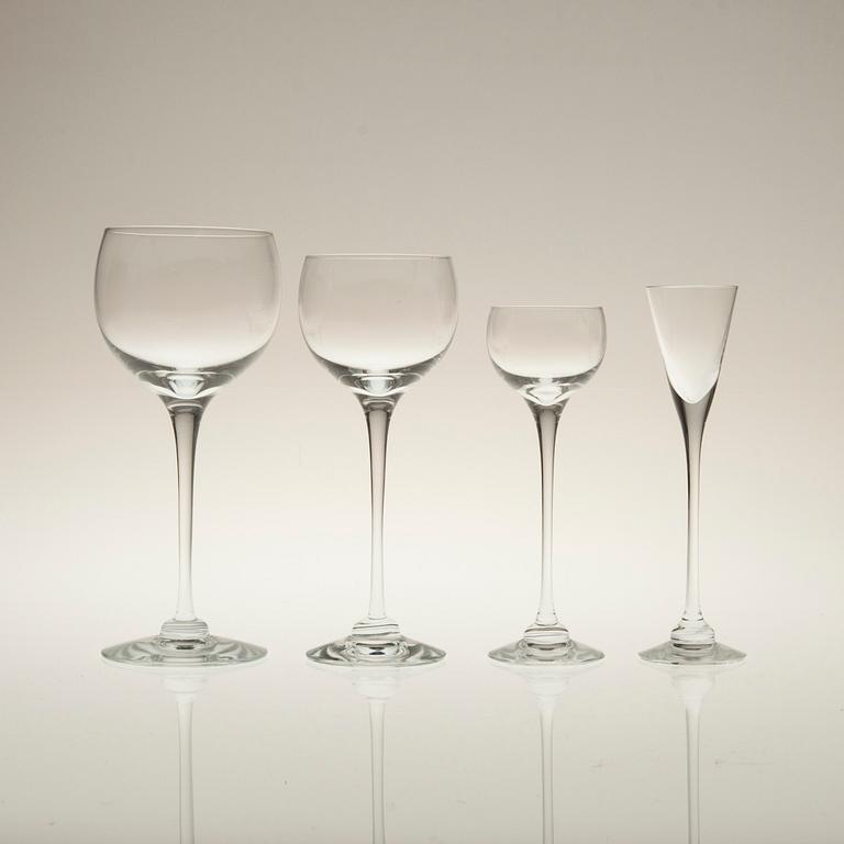 GLASSERVIS, ca 79 st, "Aurora" Heikki Orvola, Nuutajärvi, Iittala, 1900-talets slut.