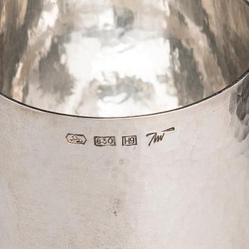 TAPIO WIRKKALA, A 6-piece set of silver beakers, marked TW, Kultakeskus oy, Hämeenlinna, Finland 2006-2012.