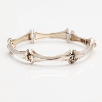 Björn Weckström, A sterling silver bracelet. Lapponia 1985.