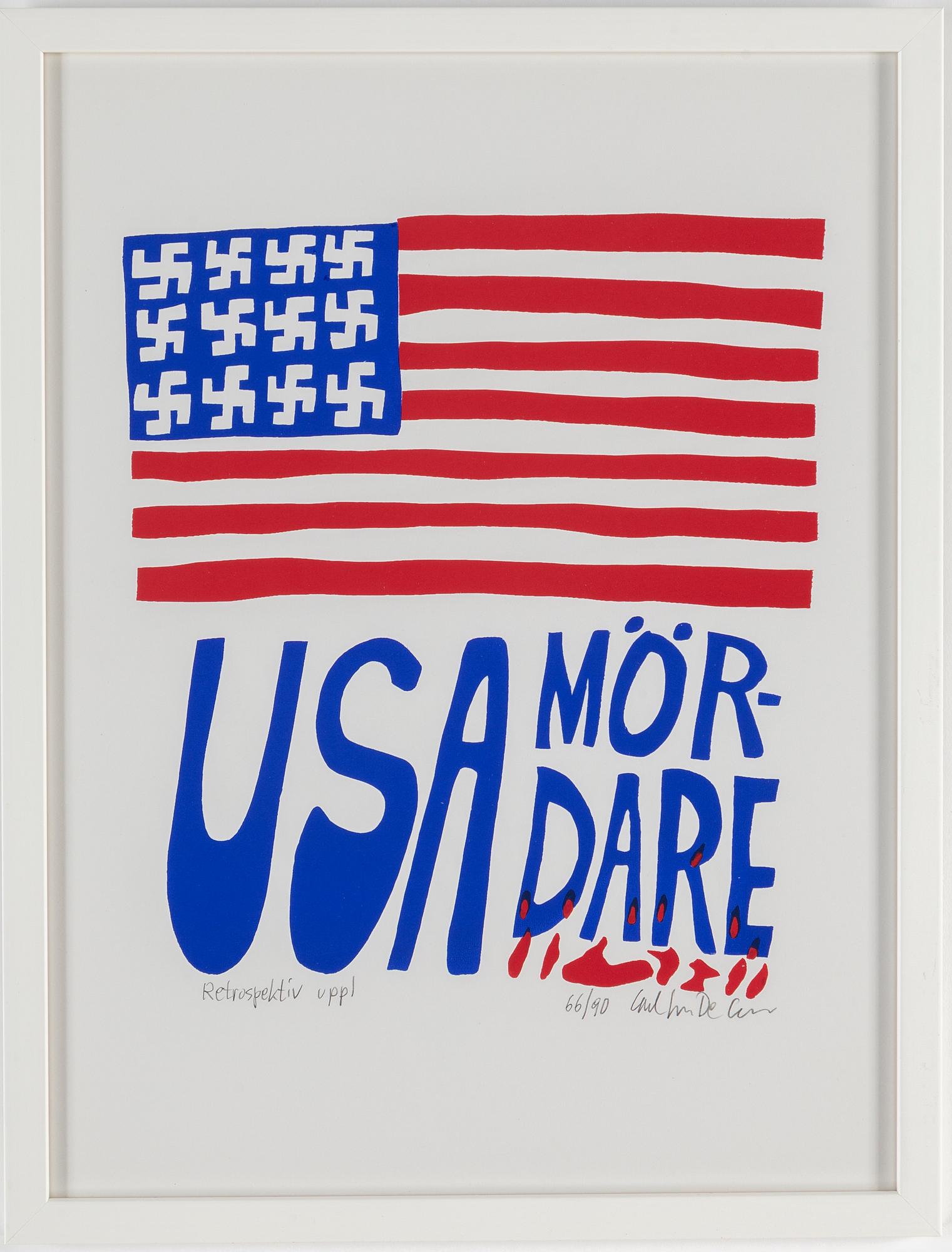 CARL JOHAN DE GEER, silkscreen in colors, signed and numbered 66/90.