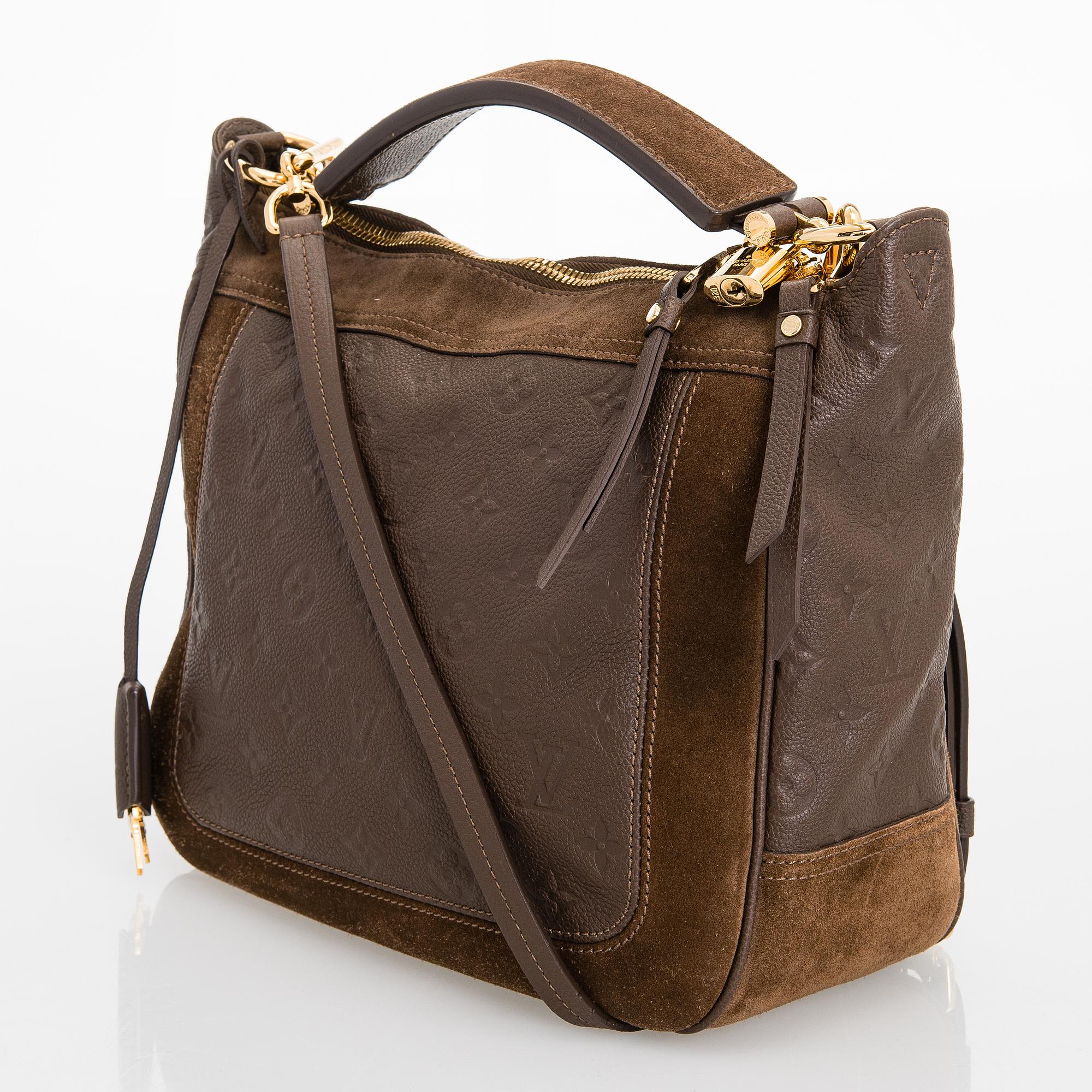 Louis Vuitton, Monogram Empreinte Suede Audacieuse Bag.