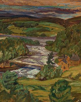 Helmer Osslund, Bridge over the Fax River.