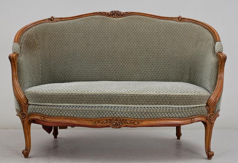 SOFFA. Louis XV-stil, 1900-tal.