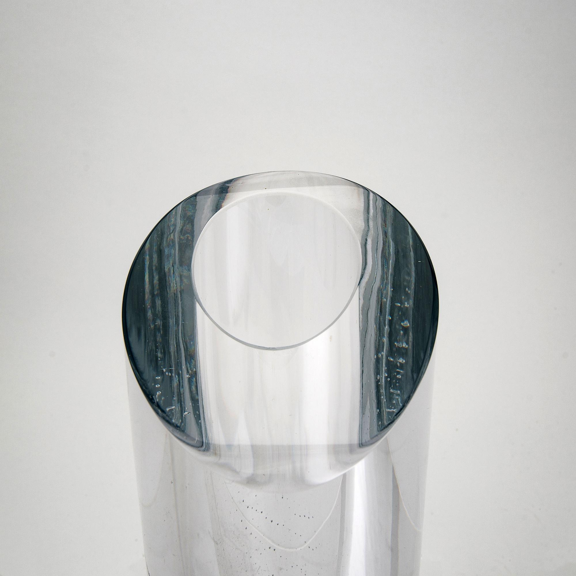 Göran Wärff, a signed glass vase from Kosta Boda.