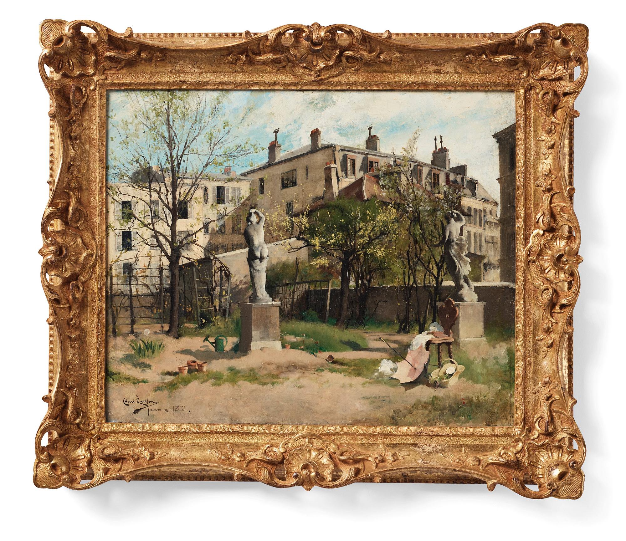 Carl Larsson, "I lövsprickningen".