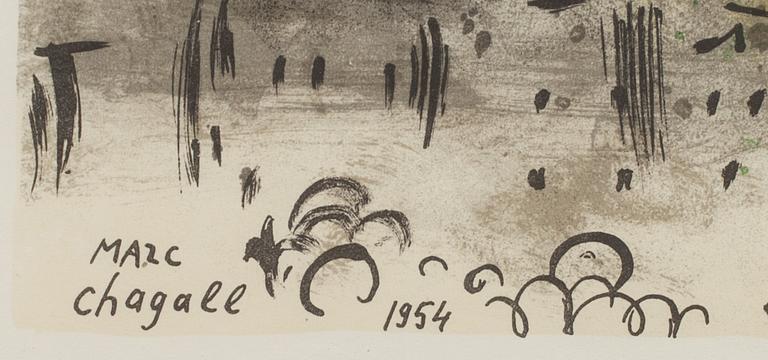 MARC CHAGALL, affisch, Mourlot, Paris 1968.