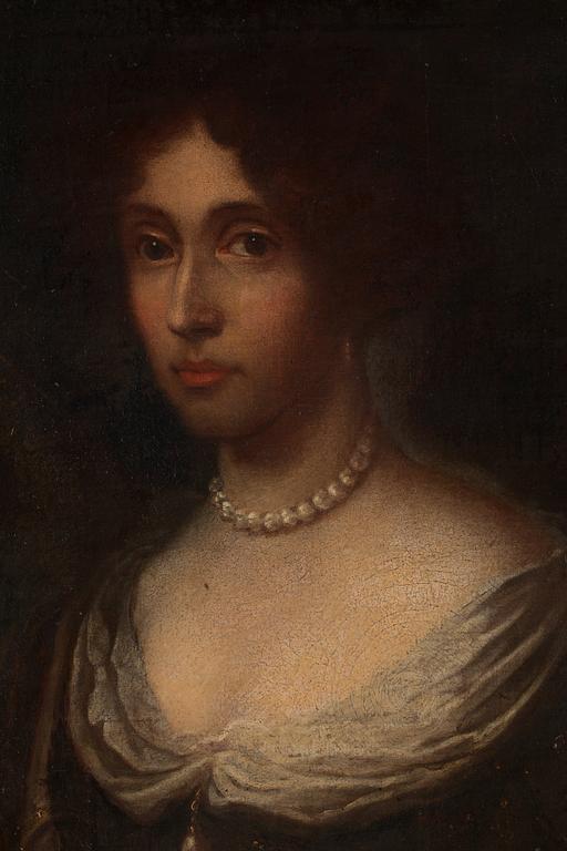 Simon Vouet Follower of, Lady with pearls.