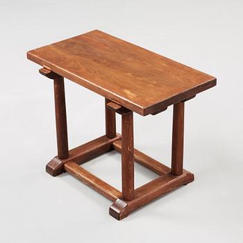 An Axel Einar Hjorth stained pine 'Sandhamn' side table, Nordiska Kompaniet ca 1929.