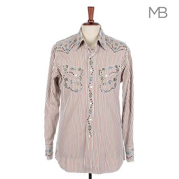 PAUL SMITH, men´s cotton shirt with embellishment.