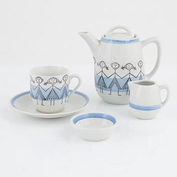 A 10-piece porcelain service 'Jänta å Ja' from Rörstrand, 1950's/60's.