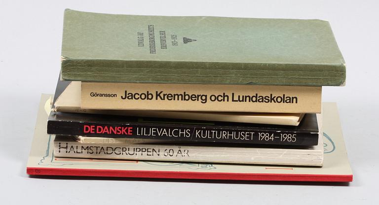 PARTI KONSTLITTERATUR OCH AUKTIONSKATALOGER.
