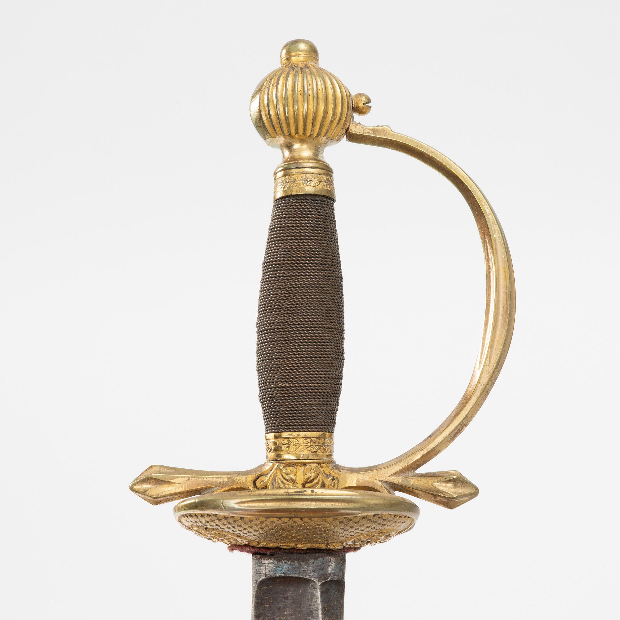A Swedish infantry officers's sword, 1820s/30s.