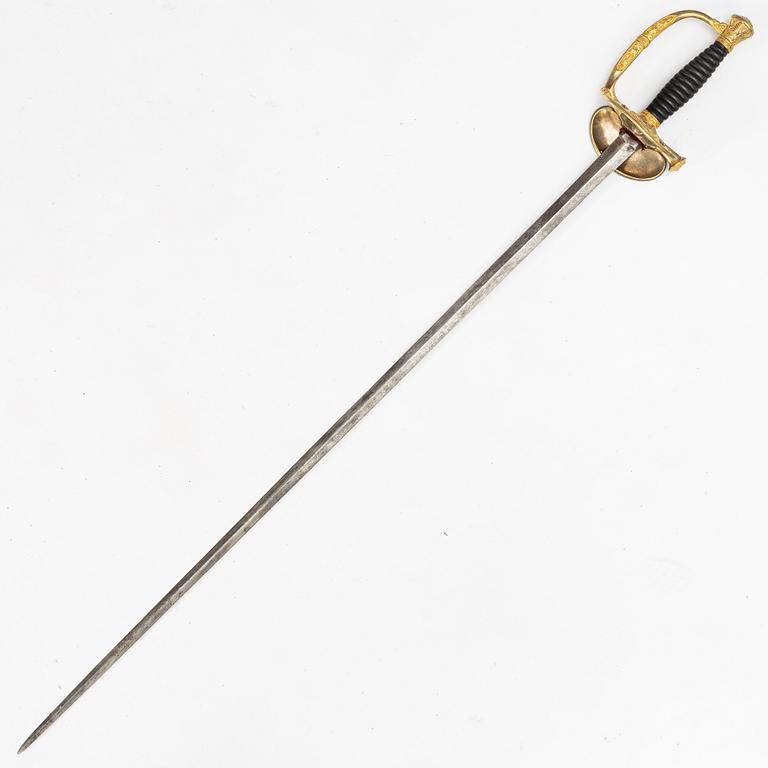 French sword, 19th century, for an officer.