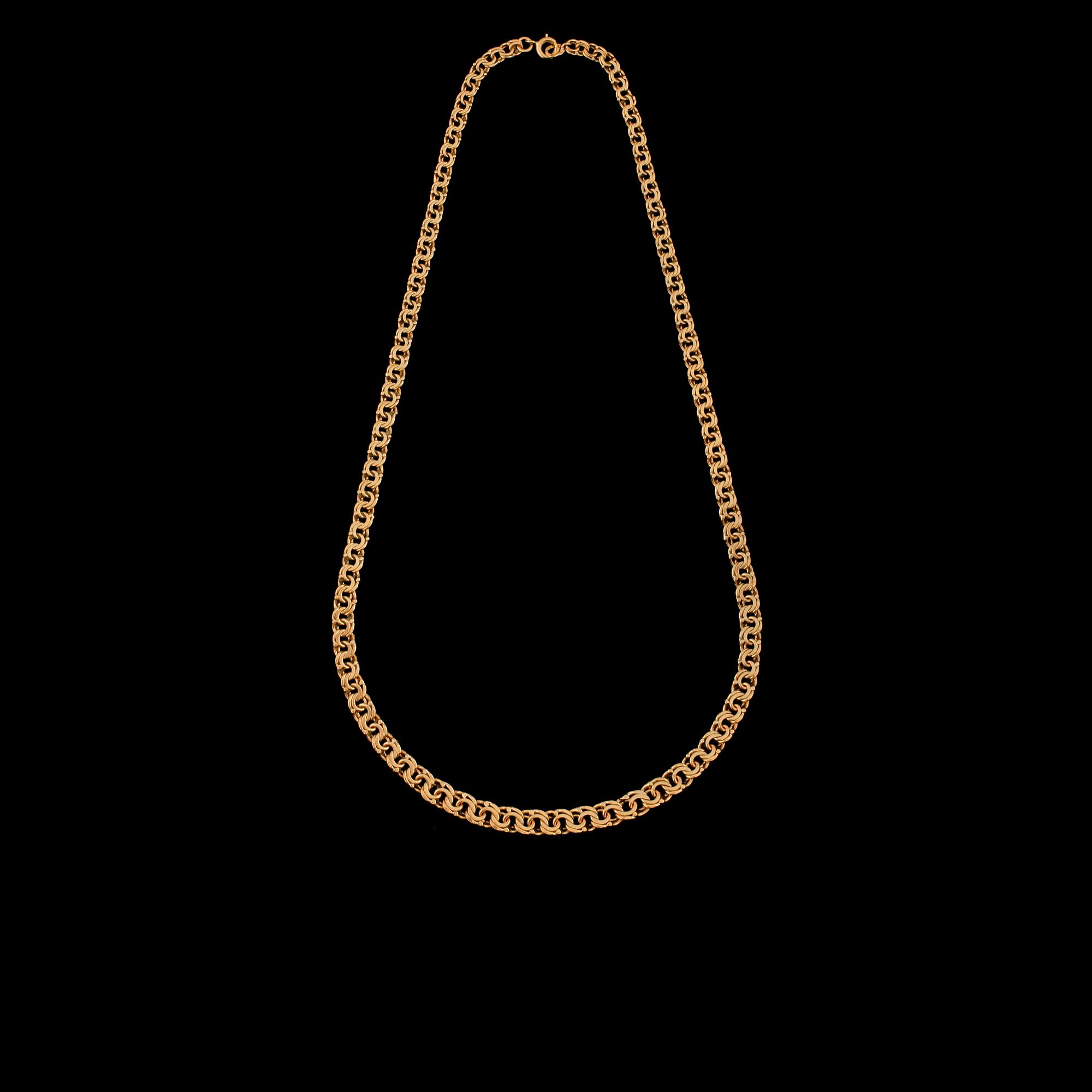 HALSLÄNK, 18K guld, kattfotstämplad, 1945. Vikt 24.0 g.
