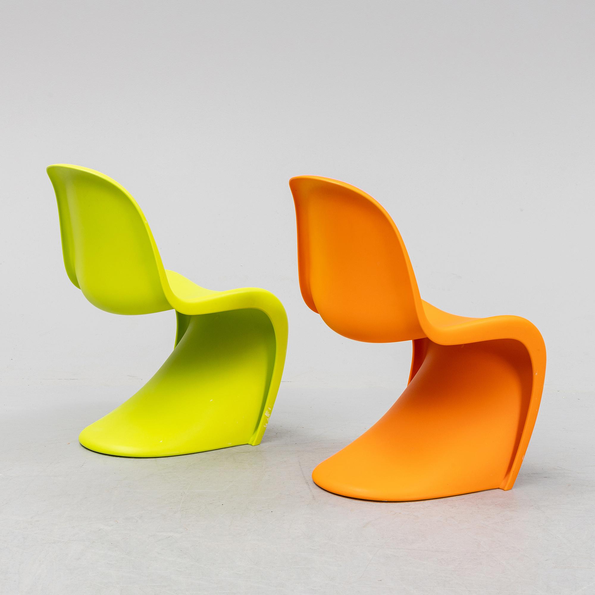 Verner Panton, a pair of "Panton Junior" children's chairs for Vitra.