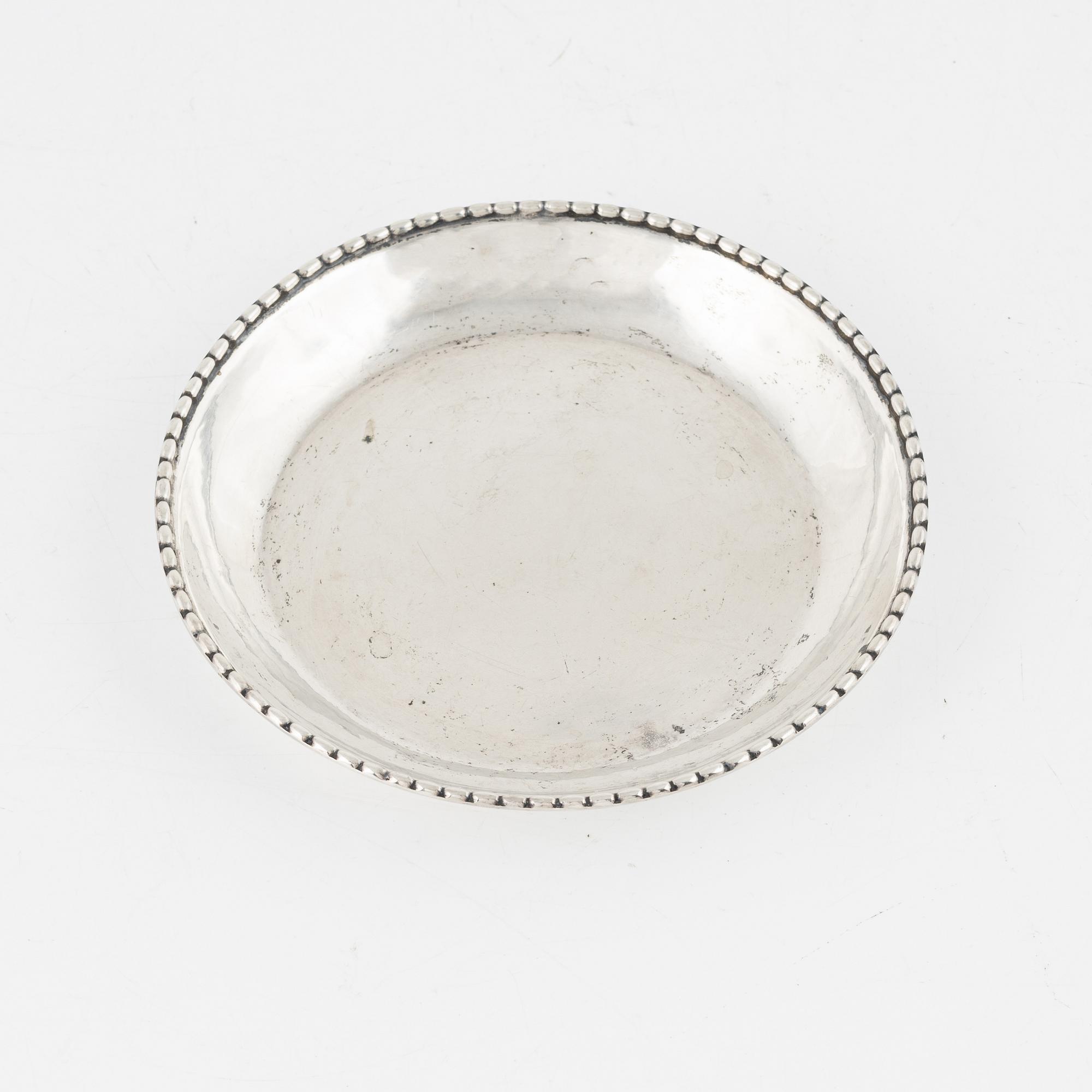 Coaster, design nr 209, silver, Georg Jensen, Danmark, 1920.