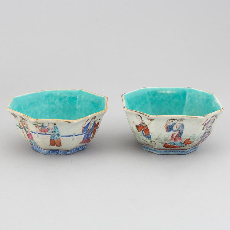 A set of 10 bowls, late Qing dynasty, circa 1900.